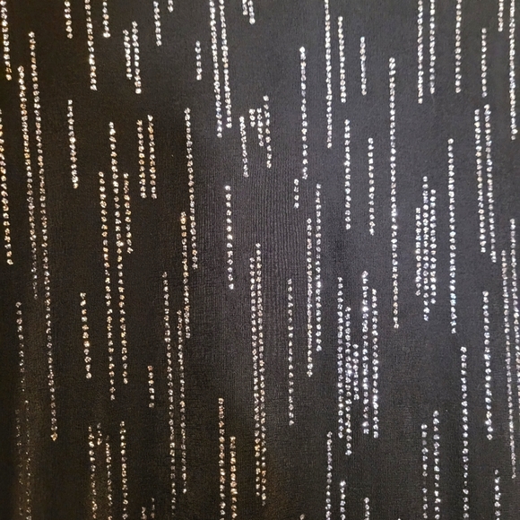 Notations Women Sequin Black Blouse Size S - Picture 4 of 7
